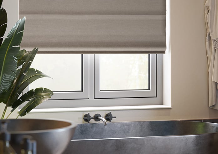 Faye, Dusky Brown - Motorised Roman Blind - Image 5